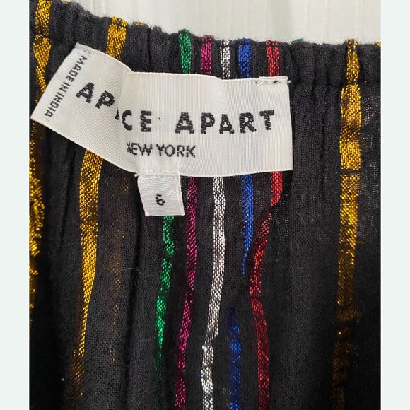 Apiece Apart "Luna" Striped Top in Black, size 6 - Picture 5 of 10